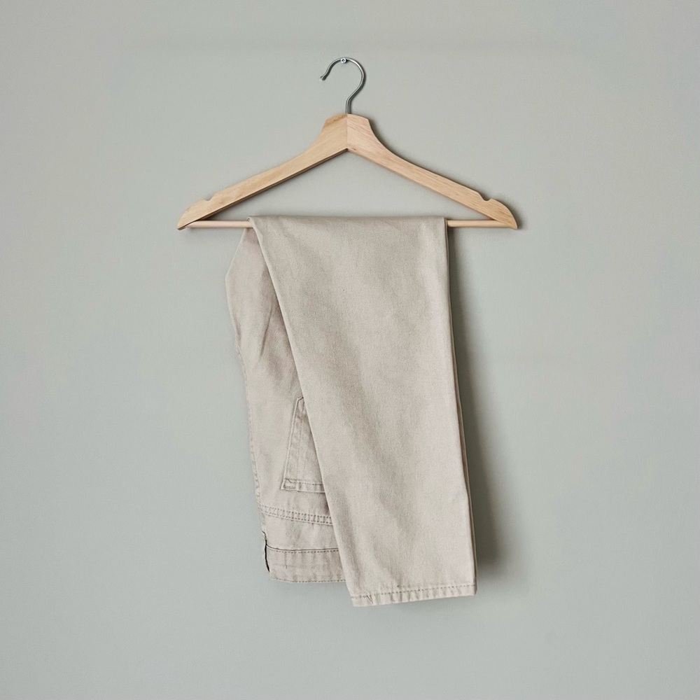 NWOT {Fabric 17} Stone Beige Mom Jeans